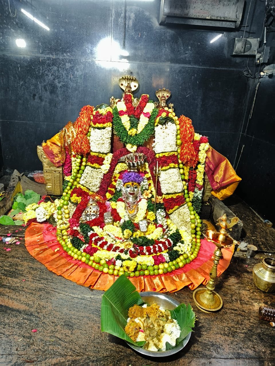 Devotees at the Temple
